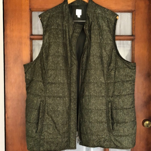 J. Jill Jackets & Blazers - J.Jill Vest Olive Green 4x